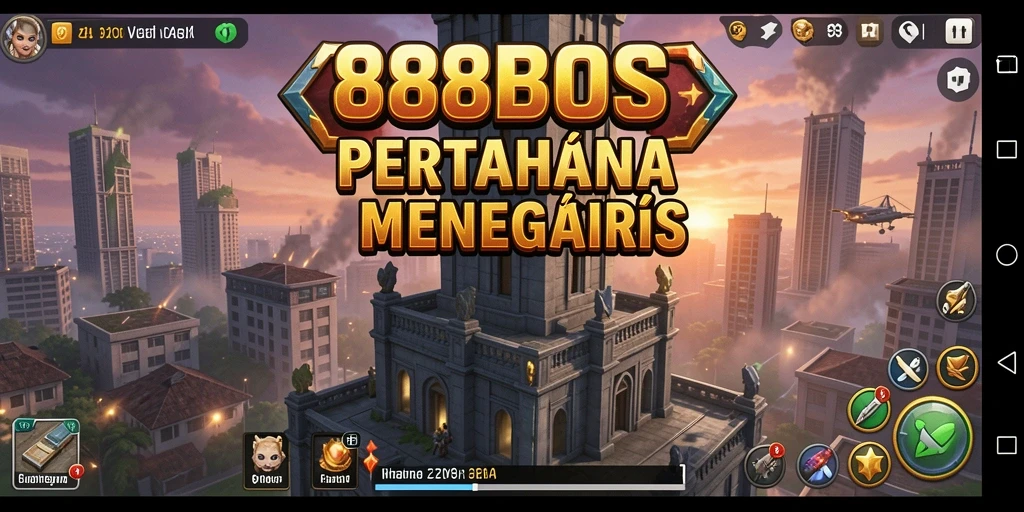 Tampilan gameplay Tower Defense yang menegangkan di 88BOS.