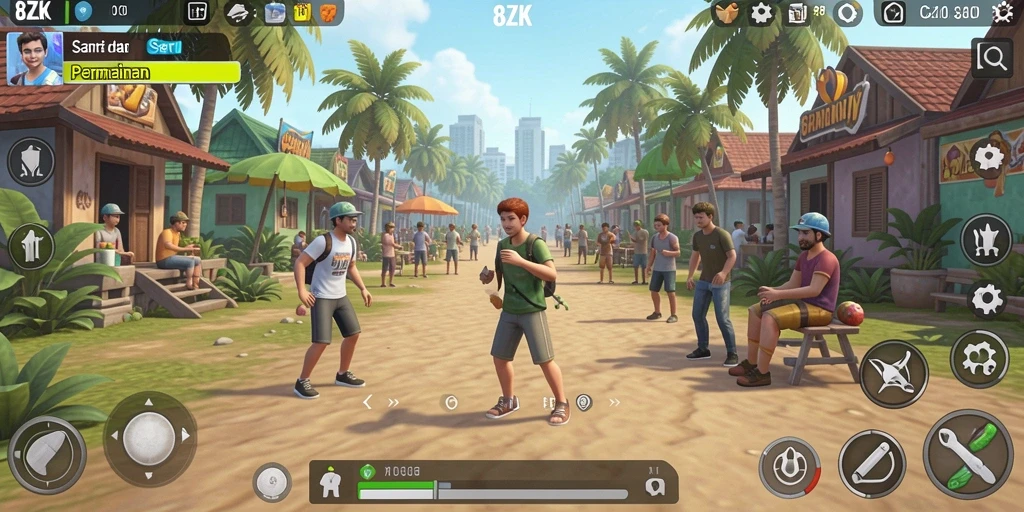 Tampilan gameplay seru dan menghibur dari 8ZK.