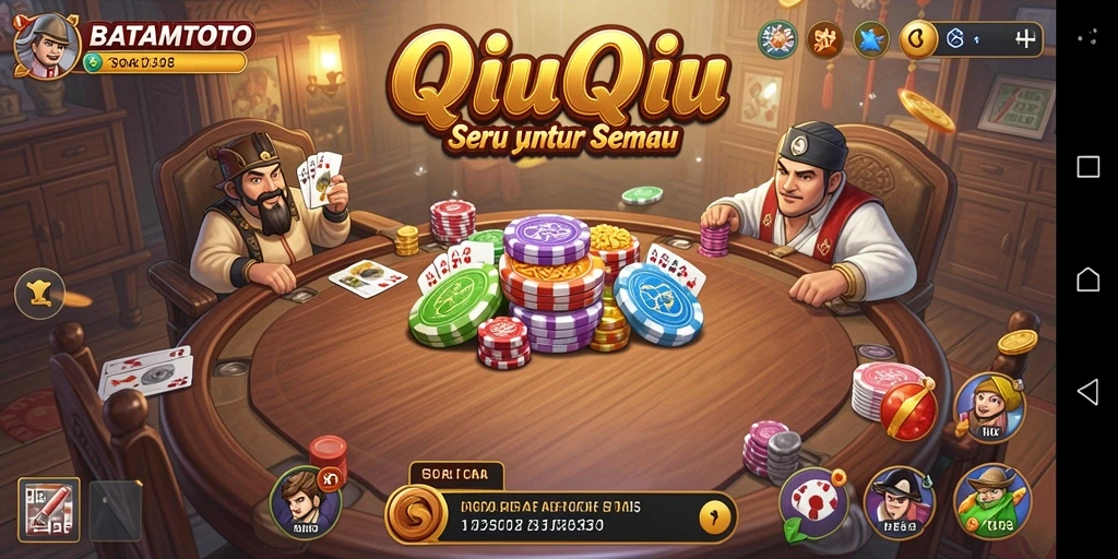 Screenshot menampilkan gameplay seru BATAMTOTO QiuQiu.