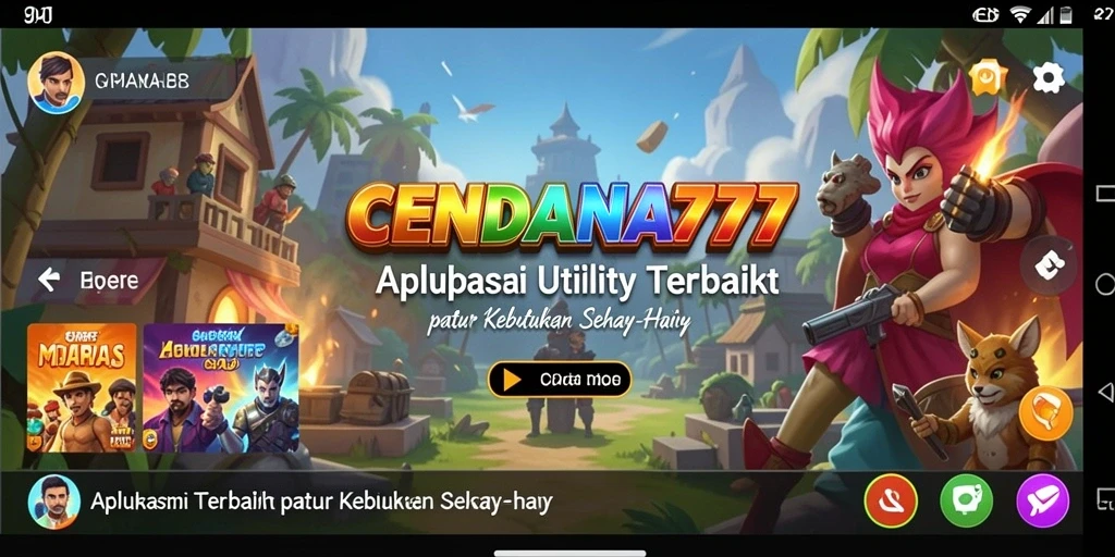 Tampilan utama CENDANA777 dengan berbagai alat Utility.