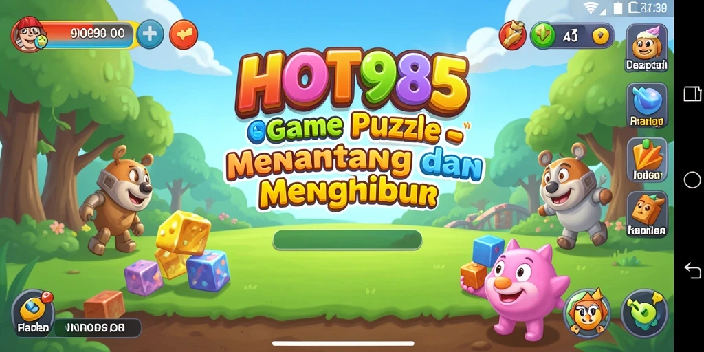 Tampilan gameplay HOT985 dengan tantangan puzzle yang menarik.
