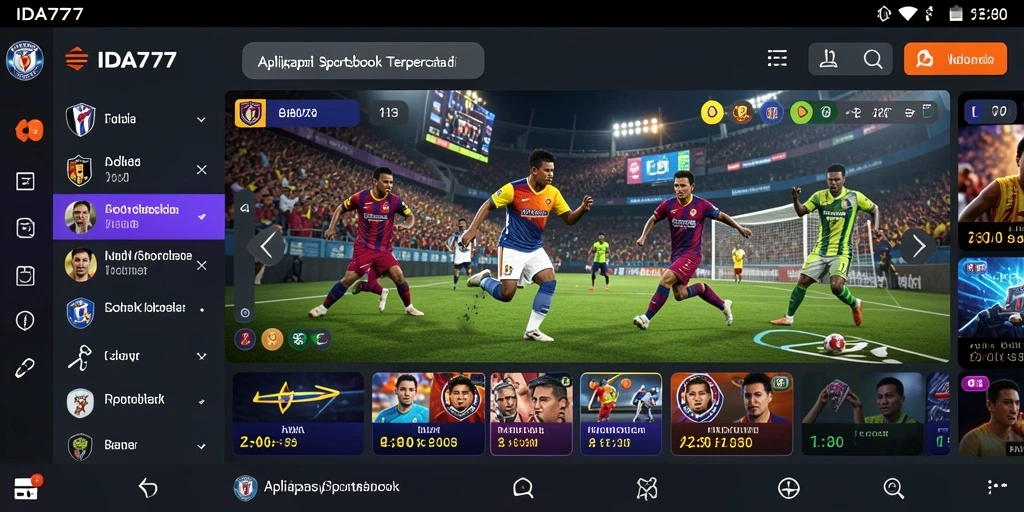 Tampilan screenshot gameplay IDA777 yang menampilkan taruhan olahraga.