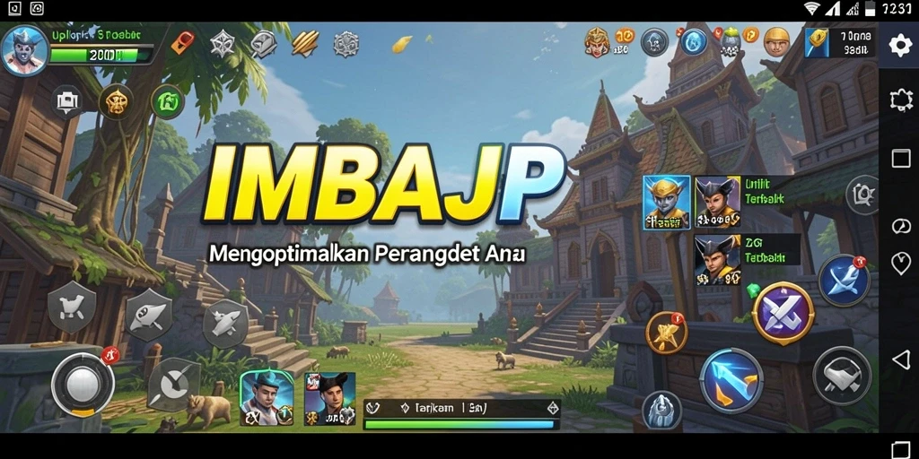 Tampilan antarmuka IMBAJP yang sederhana dan efisien untuk pengoptimalan.