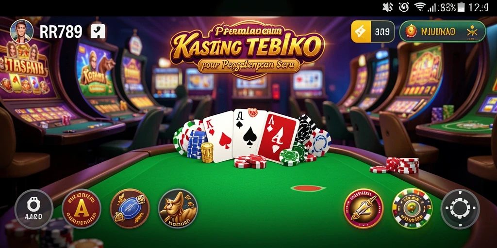 Screenshot gameplay RR789 menunjukkan suasana Kasino yang menegangkan.