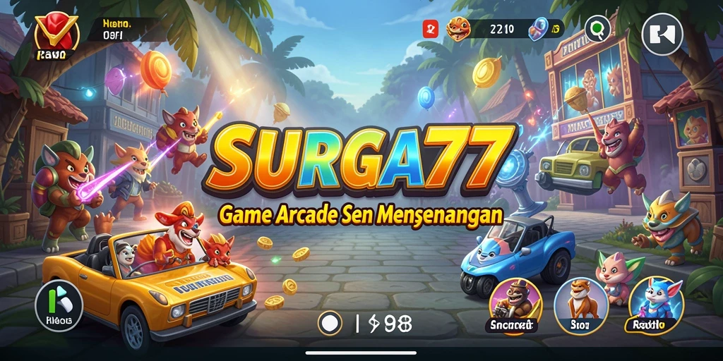 Tampilan gameplay seru dari SURGA77 yang penuh tantangan.