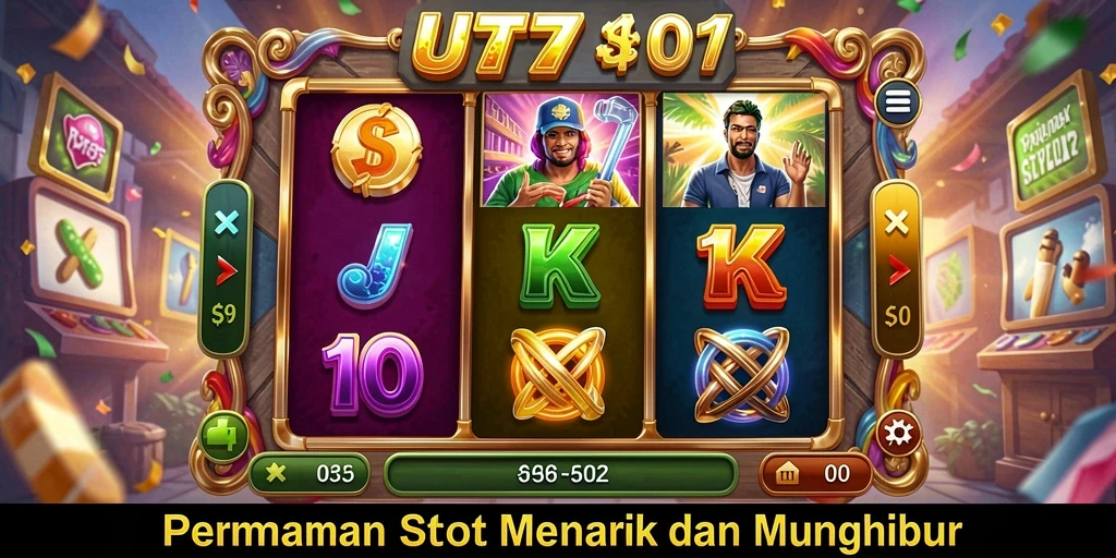 Screenshot UT77 yang menampilkan gameplay Slot yang seru dan menarik.